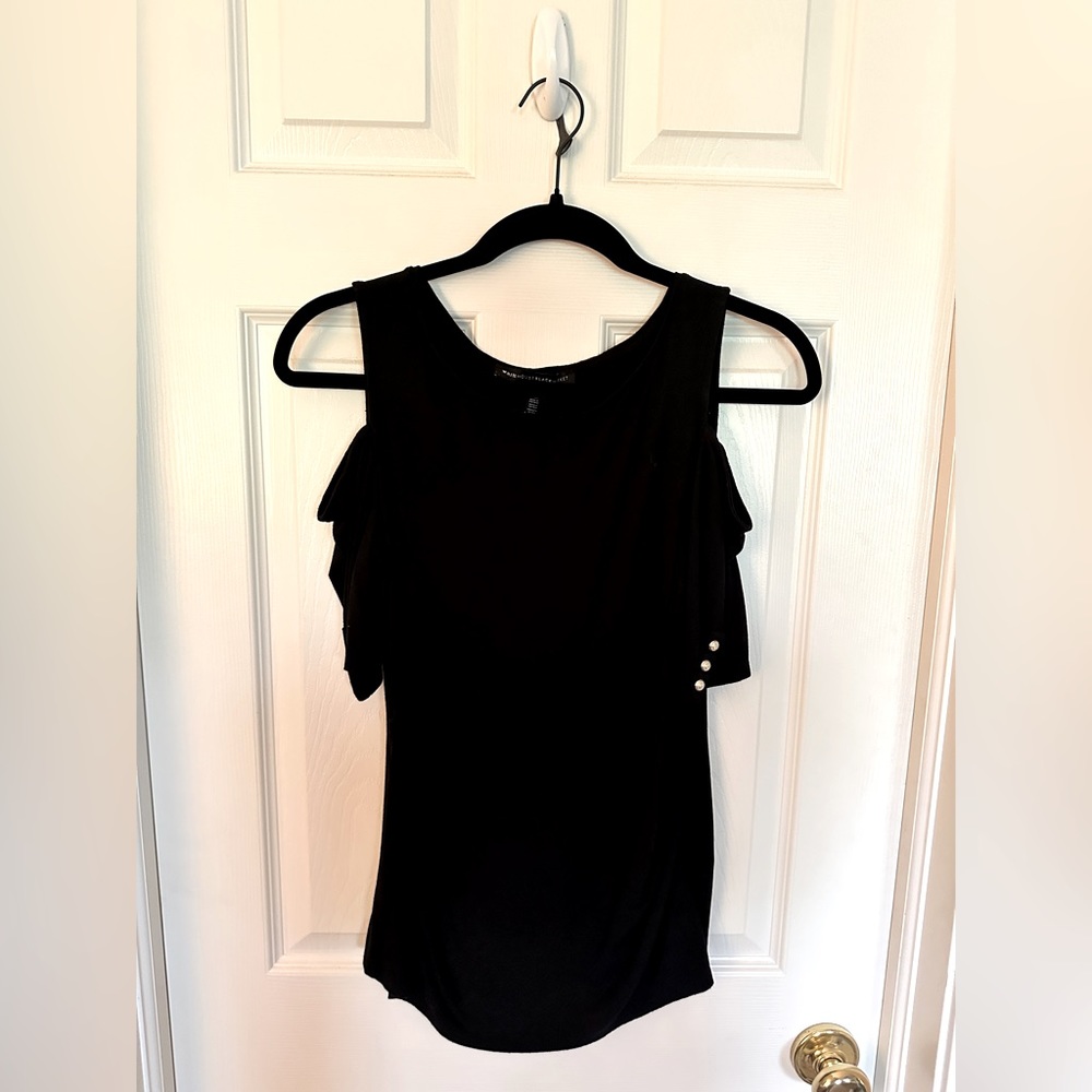 White House Black Market cold shoulder sweater